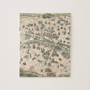 Nieuwe Monumental Map Parijs Legpuzzel