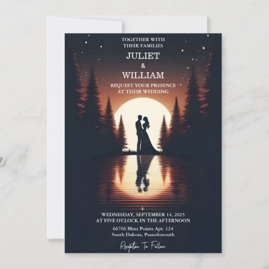 Nieuwe Mountain Lakeside Forest Outdoor Lake Bruil Kaart (Voorkant)