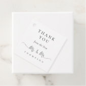 Nieuwe Mr Elegant Script Gay Wedding Dank u Bedankjes Labels (In situ)