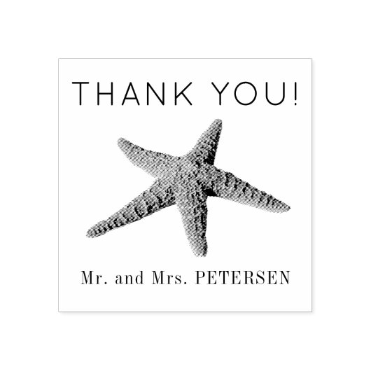 Nieuwe Mr en Mrs naam bestemming bruiloft dank u Rubberstempel (Afrduk)