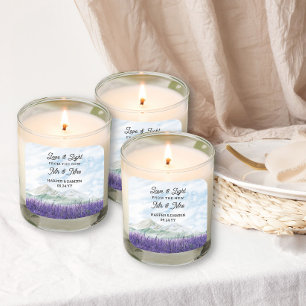 Nieuwe Mr & Mrs Mountain Lavendel bruiloft gunst Vierkante Sticker