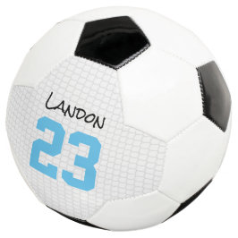 Nieuwe naam babyjongen Voetbal Voetjaar blauw