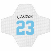 Nieuwe naam babyjongen Voetbal Voetjaar blauw (Enkel)