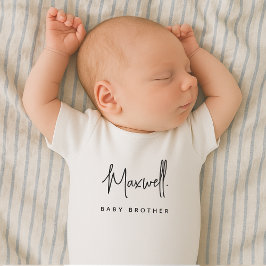Nieuwe naam voor kleine broer op maat romper