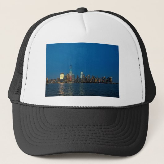 Nieuwe nachtlichten van New York City USA Trucker Pet (Voorkant)