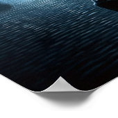 'Nieuwe Nachtwacht in Café Terras in de Winter' Poster (Hoek)