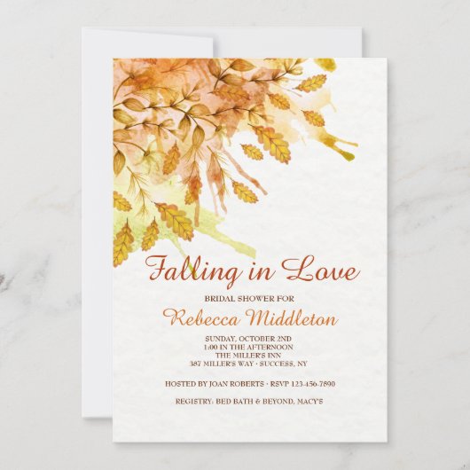 Nieuwe najaarsuitnodiging van Engeland Kaart (Voorkant)