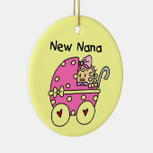 Nieuwe Nana Baby in Carriage Gifts Keramisch Ornament (Rechts)
