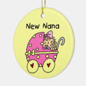 Nieuwe Nana Baby in Carriage Gifts Keramisch Ornament (Links)