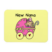 Nieuwe Nana Baby in Carriage Gifts Magneet (Horizontaal)
