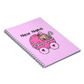 Nieuwe Nana Baby in Carriage Gifts Notitieboek (Rechterzijde)