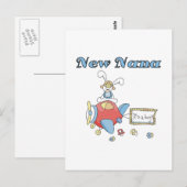 Nieuwe Nana of Boy-Airplane Tshirts en geschenken Briefkaart (Voorkant / Achterkant)