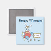 Nieuwe Nana of Boy-Airplane Tshirts en geschenken Magneet (Voorkant / Achterkant)