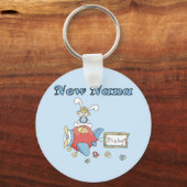 Nieuwe Nana of Boy-Airplane Tshirts en geschenken Sleutelhanger (Voorkant)