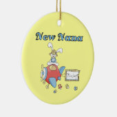 Nieuwe Nana of Boy Vliegtuig Gifts Keramisch Ornament (Rechts)