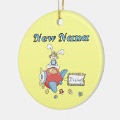 Nieuwe Nana of Boy Vliegtuig Gifts Keramisch Ornament (Links)