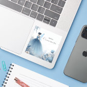 Nieuwe Natuur Tree Witch Enchanted Forest Quincean Sticker (Laptop met iPhone)