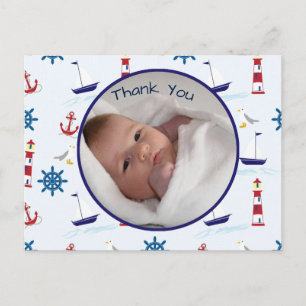 Nieuwe Nautical baby boy aankondiging