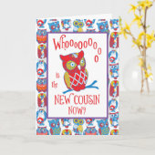 Nieuwe neef Gefeliciteerd, sukkelaar Kaart (Gele Bloem)