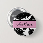 Nieuwe neef ronde button 5,7 cm (Voorkant /achterkant)