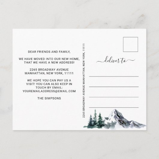 Nieuwe nek van de Bossen Aankondigingskaart (Achterkant)