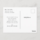 Nieuwe nek van de Bossen | Bewegende aankondiging Briefkaart (Achterkant)