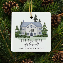 Nieuwe nek van de Bossen Eerste Kerstmis Nieuw Hui Keramisch Ornament