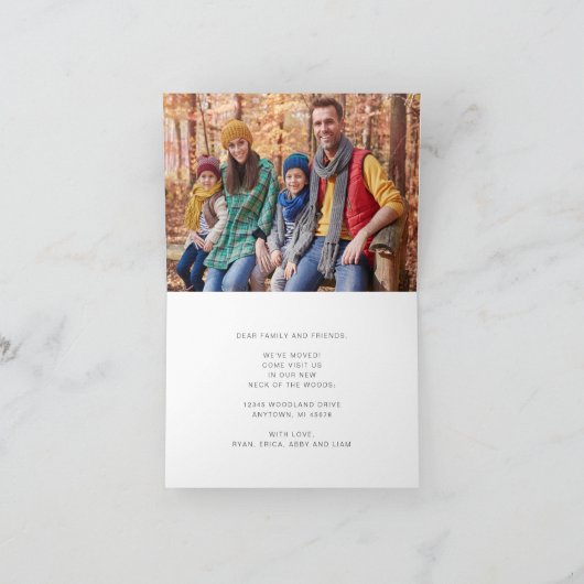 Nieuwe nek van de Bossen Foto Bewegende Aankondigi Aankondiging (Binnen)