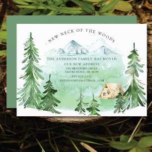 Nieuwe nek van de Bossen Moderne mededeling over Kaart