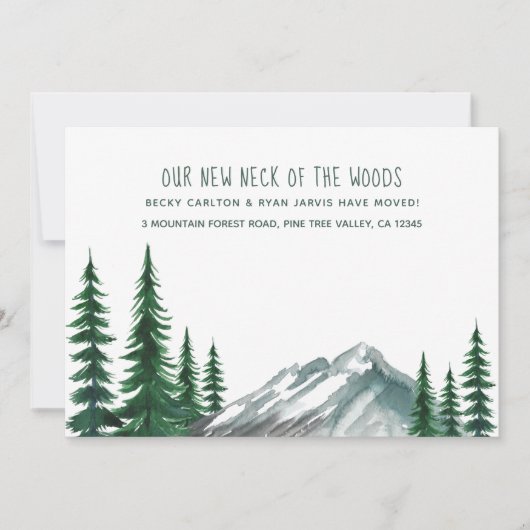 Nieuwe nek van de Bossen Mountain Forest Pine Movi Aankondiging (Voorkant)