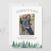 Nieuwe nek van de Bossen Pine Forest Photo Moving Aankondiging (Voorkant)