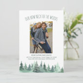 Nieuwe nek van de Bossen Pine Forest Photo Moving Aankondiging (Staand voorkant)