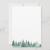 Nieuwe nek van de Bossen Pine Forest Photo Moving Aankondiging (Achterkant)