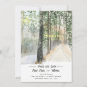 Nieuwe nek van de Bossen Rustic Winter Holiday Mov Aankondiging (Voorkant)