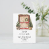 Nieuwe nek van de Bossen Verplaatsende Aankondigin Aankondigingskaart (Staand voorkant)