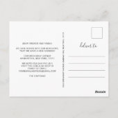 Nieuwe nek van de Bossen Verplaatsende Aankondigin Briefkaart (Achterkant)