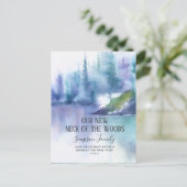 Nieuwe nek van de Bossen Verplaatsende Aankondigin Briefkaart (Staand voorkant)