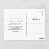 Nieuwe nek van de Bossen Verplaatsende Aankondigin Briefkaart (Achterkant)