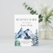 Nieuwe nek van de Bossen Verplaatsende Aankondigin Briefkaart (Staand voorkant)