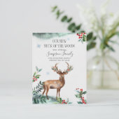 Nieuwe nek van de Bossen Verplaatsende Aankondigin Briefkaart (Staand voorkant)