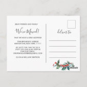 Nieuwe nek van de Bossen Verplaatsende Aankondigin Briefkaart (Achterkant)