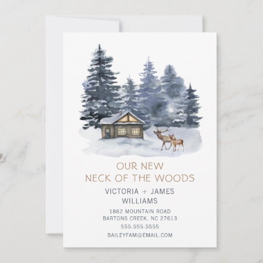 Nieuwe nek van de Bossen | Verplaatsingsaankondigi Aankondiging (Voorkant)