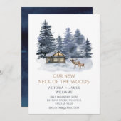 Nieuwe nek van de Bossen | Verplaatsingsaankondigi Aankondiging (Voorkant / Achterkant)