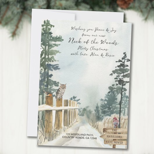 Nieuwe nek van de Bossen Woodland Path Winter Movi Aankondiging