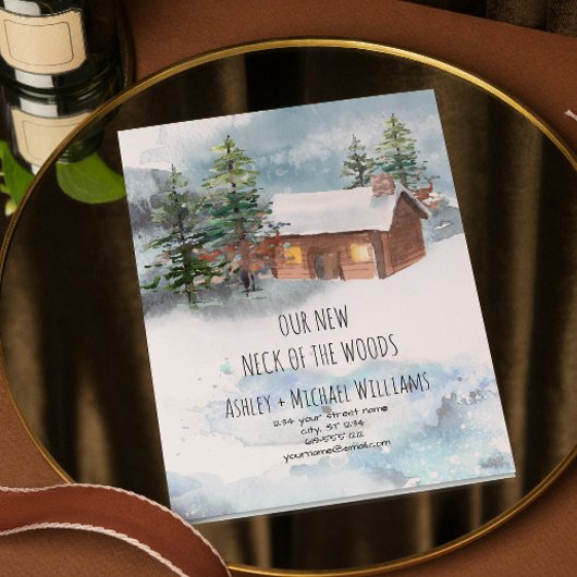 Nieuwe nek van het Briefkaart van de Aankondiging 