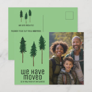 NIEUWE NEK VAN HOUT Bomen Bos Aangepaste FOTO Verh Briefkaart