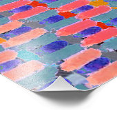 Nieuwe Neo Decorative 1980 Pattern Art No. 2 Foto Afdruk (Hoek)