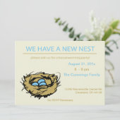 Nieuwe Nest Housewarming Invitation Kaart (Staand voorkant)