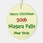 NIEUWE NIAGARA-HERFSTEN VAN 2016 NIEUWE CHRISTMAS- KERAMISCH ORNAMENT (Links)