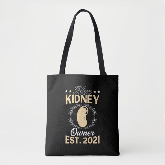 Nieuwe nier eigenaar transplantaat orgaan ontvange tote bag (Voorkant)